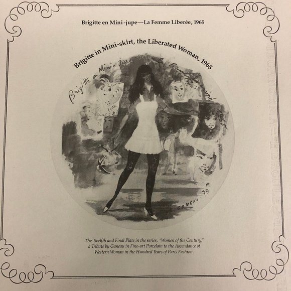 1965 Ganeau's Women of the Century Porcelian COA - Picture 4 of 8